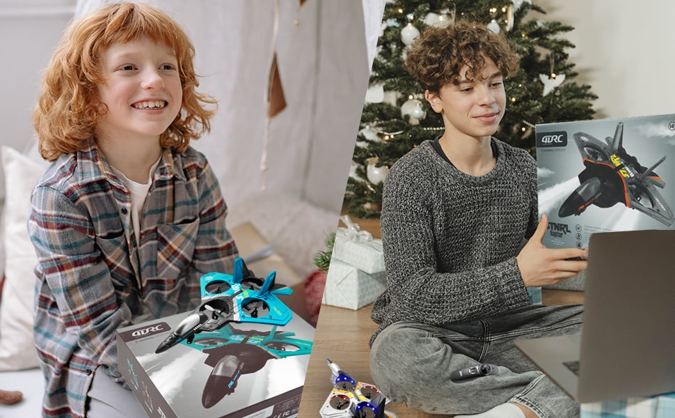 50% OFF 🎉🎉RC Stunt Fighter Jet Toy for Kids with 360° Flips & LED Lights